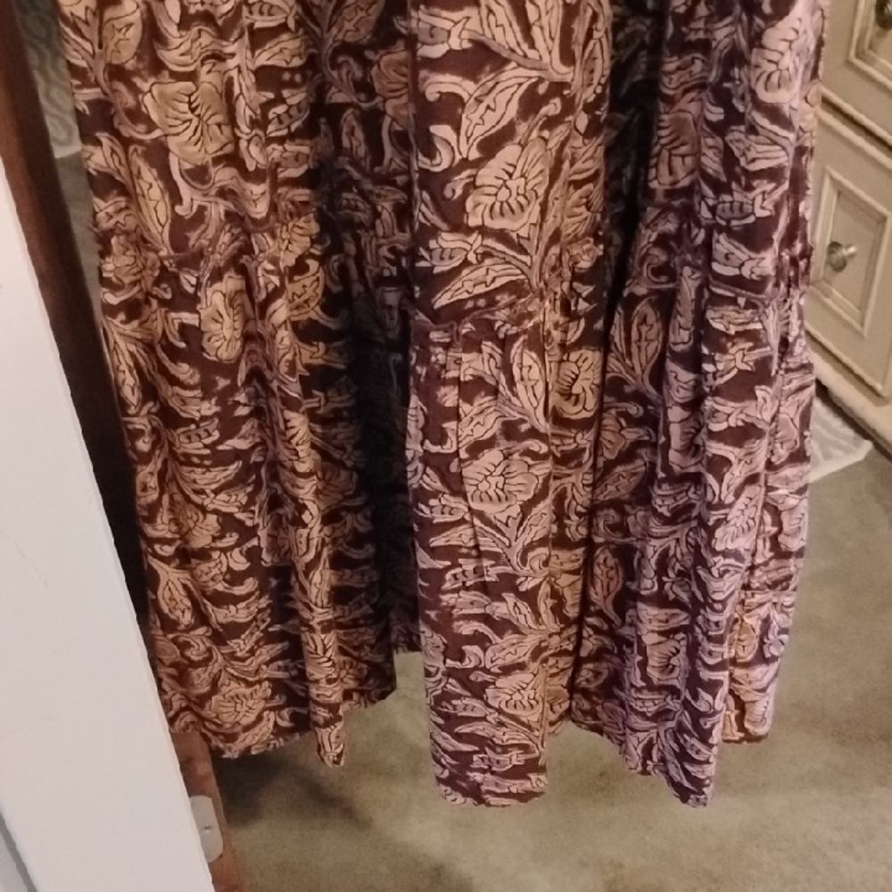 Natural Life Brown Jumpsuit with Blue Embroidery Size S. Adorable! 🥰 - Picture 7 of 12